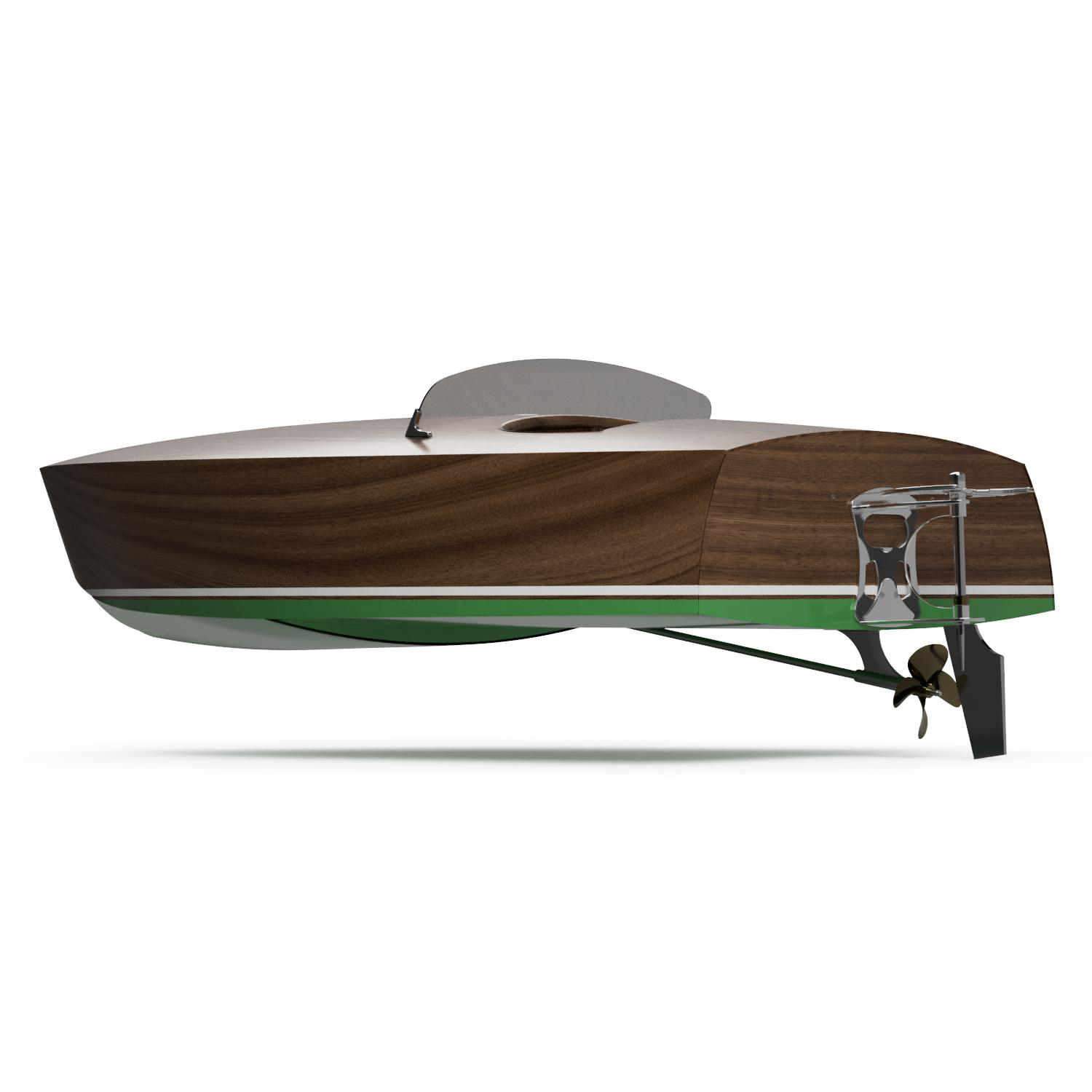 CNC Boat building kit by Dan Lee Boatbuilding Mahogany Race Boat Dan